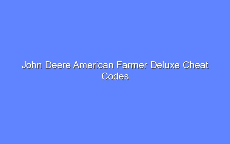 john deere american farmer deluxe 1.5
