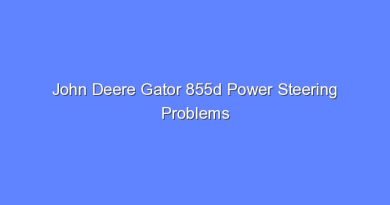 john deere gator 855d power steering problems 12103