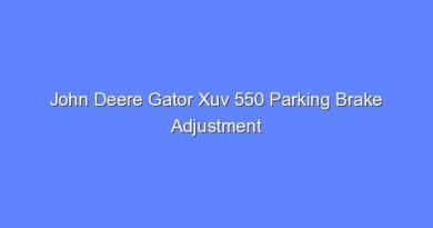 john deere gator xuv 550 parking brake adjustment 12114