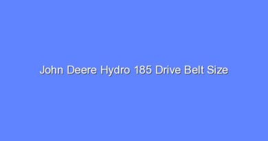 john deere hydro 185 drive belt size 8461