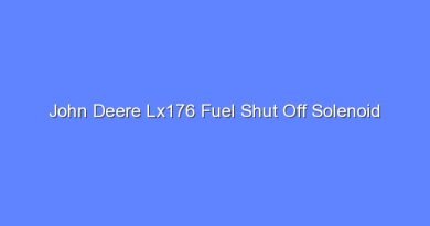 john deere lx176 fuel shut off solenoid 12132