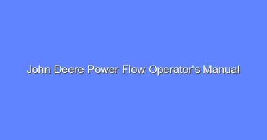 john deere power flow operators manual 12151