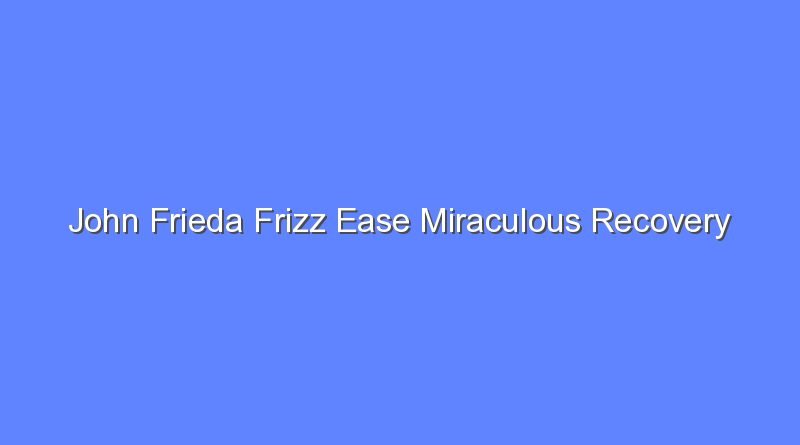 john frieda frizz ease miraculous recovery repairing conditioner 8543