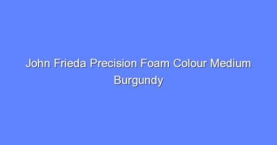 john frieda precision foam colour medium burgundy 12227
