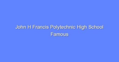 john h francis polytechnic high school famous alumni 12250