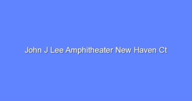 john j lee amphitheater new haven ct 10316