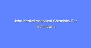 john kenkel analytical chemistry for technicians pdf 10322