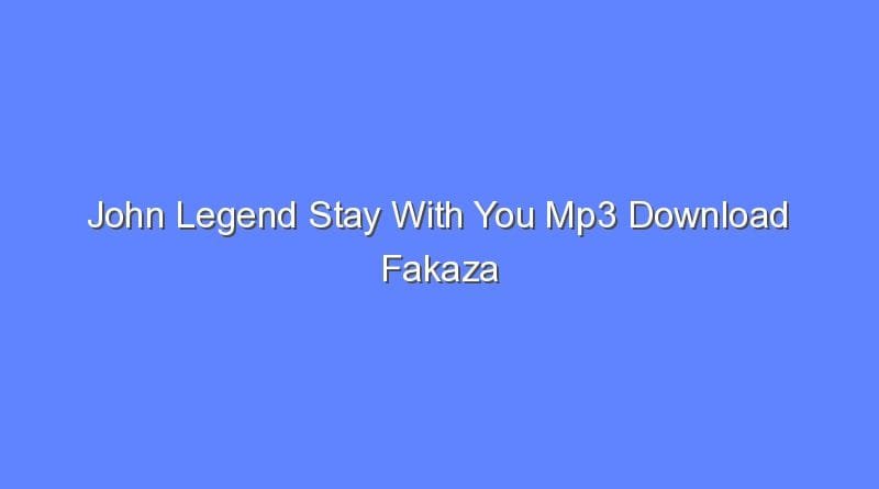 john legend tonight mp3 download fakaza