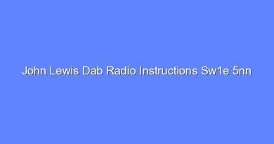 john lewis dab radio instructions sw1e 5nn 10399