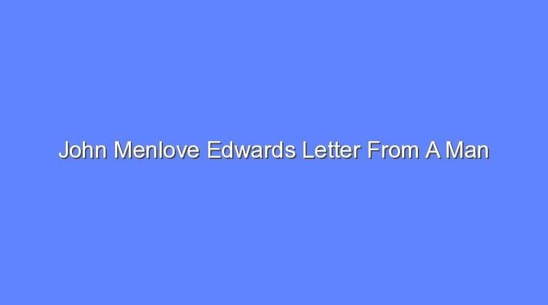 john menlove edwards letter from a man 12446