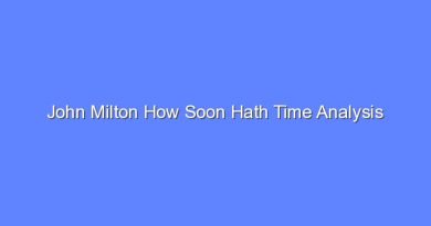 john milton how soon hath time analysis 10450
