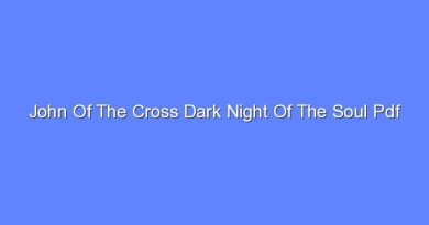 john of the cross dark night of the soul pdf 8693