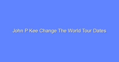 john p kee change the world tour dates 12514
