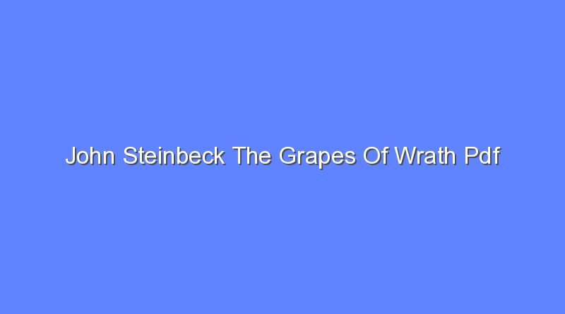 john steinbeck the grapes of wrath pdf 8742