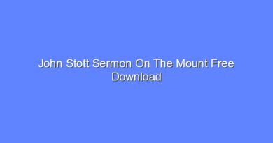 john stott sermon on the mount free download 12594