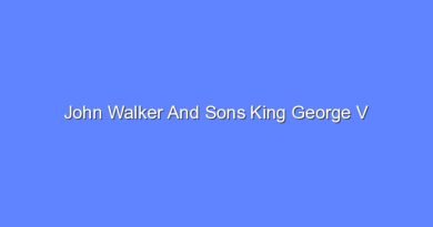 john walker and sons king george v 7518