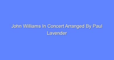 john williams in concert arranged by paul lavender 10610