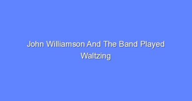 john williamson and the band played waltzing matilda 10570