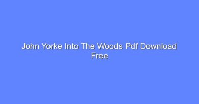 john yorke into the woods pdf download free 10622