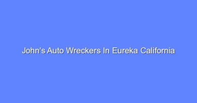 johns auto wreckers in eureka california 8781