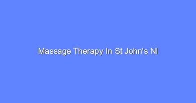 massage therapy in st johns nl 10720