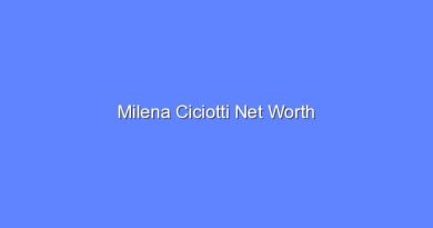 milena ciciotti net worth 16832