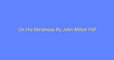 on his blindness by john milton pdf 12822