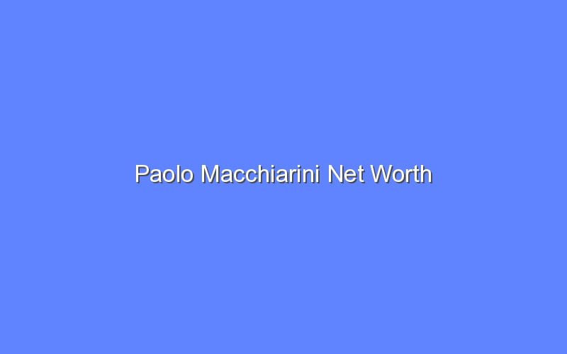 Paolo Macchiarini Net Worth Bologny