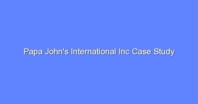 papa johns international inc case study 10759