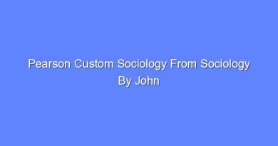 pearson custom sociology from sociology by john macionis 16th edition 8911