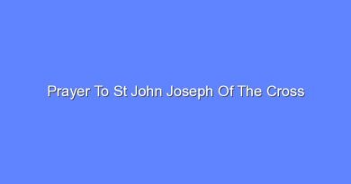 prayer to st john joseph of the cross 8952