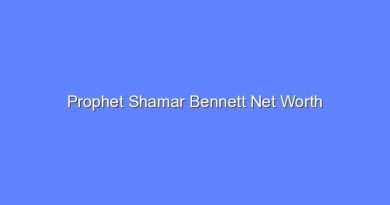 prophet shamar bennett net worth 16049