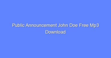 public announcement john doe free mp3 download 10789