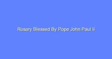 rosary blessed by pope john paul ii 10813