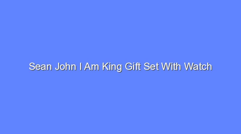 sean john i am king gift set with watch 8964