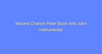 second chance peter bjorn and john instrumental 12931