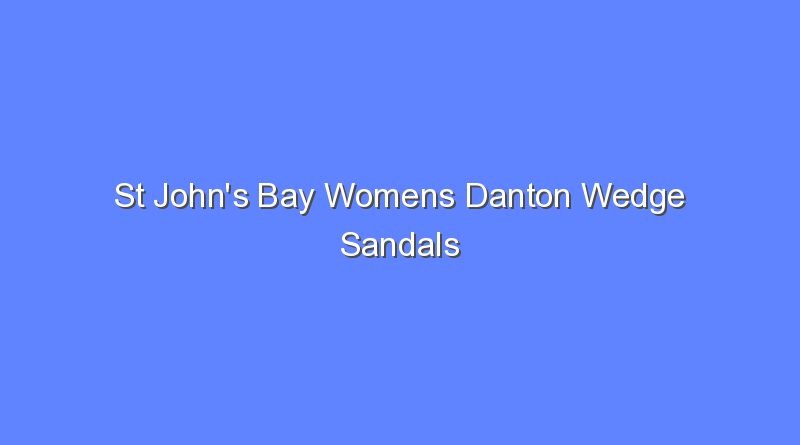 st johns bay womens danton wedge sandals 10889