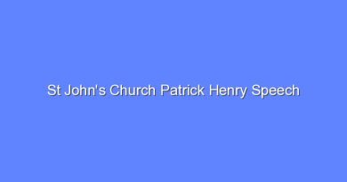 st johns church patrick henry speech 10897