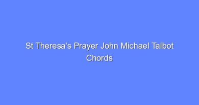 st theresas prayer john michael talbot chords 10927