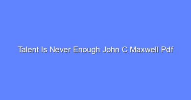 talent is never enough john c maxwell pdf 9136