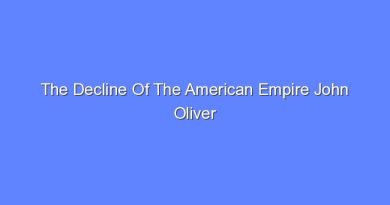 the decline of the american empire john oliver 9149