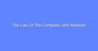 the law of the compass john maxwell 11011