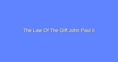 the law of the gift john paul ii 11015