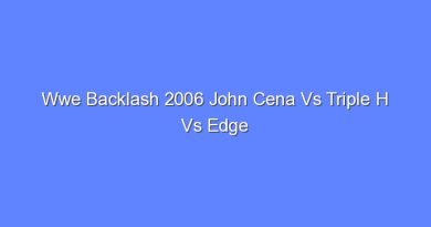 wwe backlash 2006 john cena vs triple h vs edge 9228