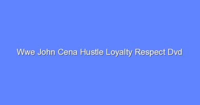 wwe john cena hustle loyalty respect dvd 9230