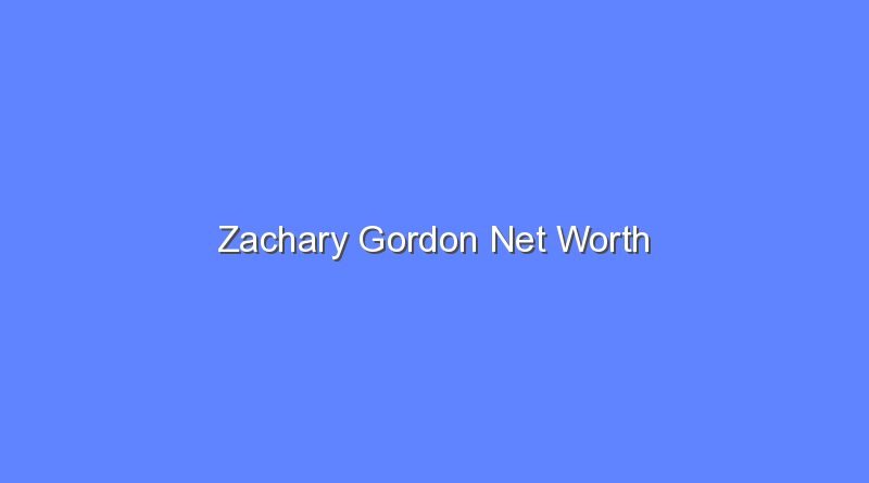 zachary gordon net worth 16185