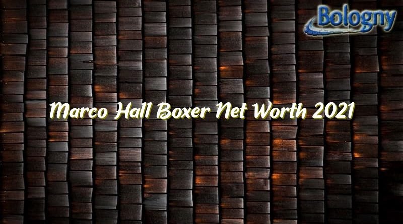 marco hall boxer net worth 2021 21183