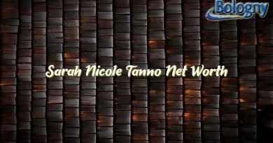 sarah nicole tanno net worth 22110