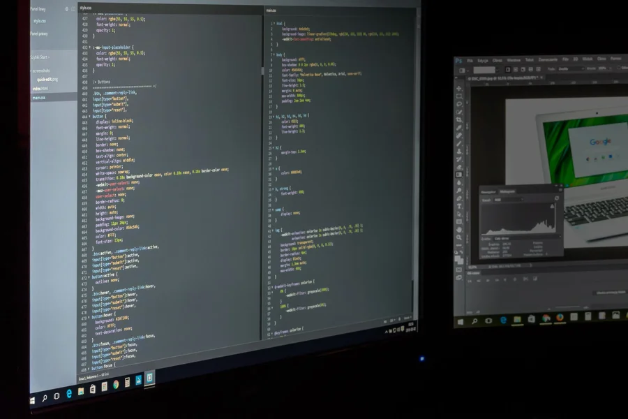 Computer screen displaying code scripts for memory editing